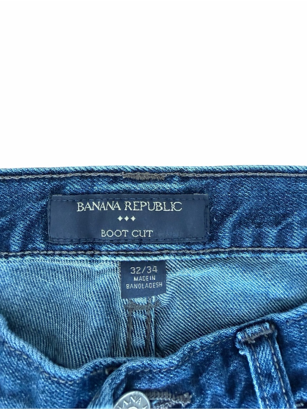 Banana Republic Men's 32 x 34 Blue Bootcut Jeans - Picture 2 of 6
